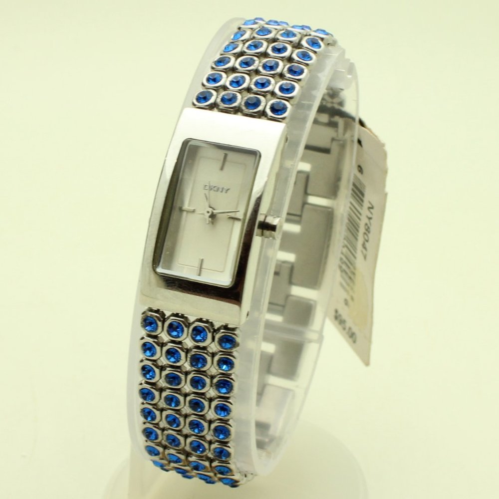 DKNY Women's Blue Stone Set Watch NY8047